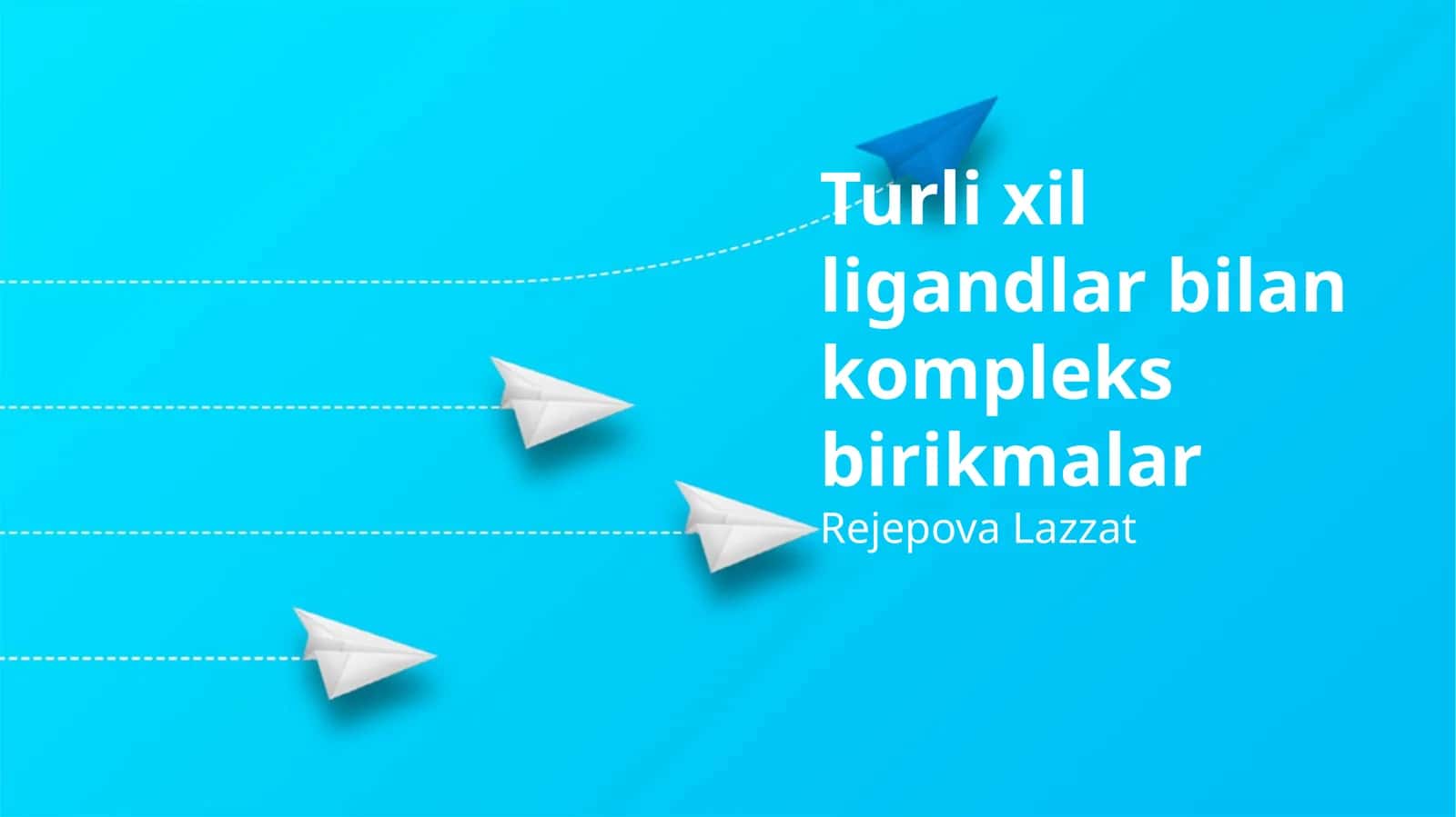 Turli xil ligandlar bilan kompleks birikmalar 1