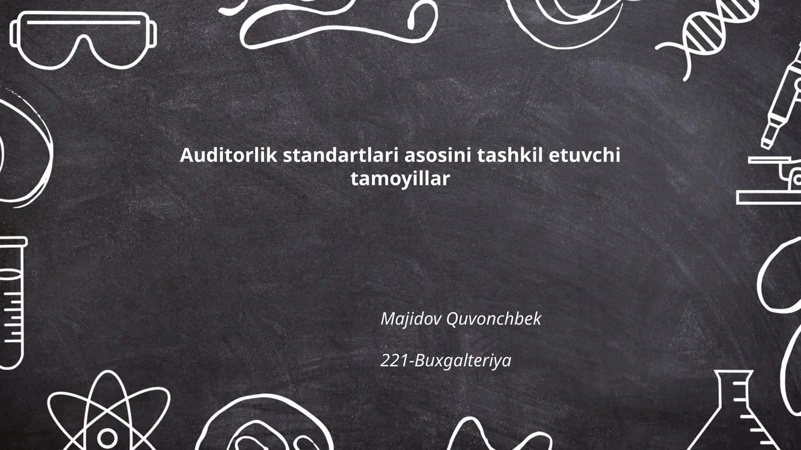 Auditorlikning mustaqillik tamoyili 1