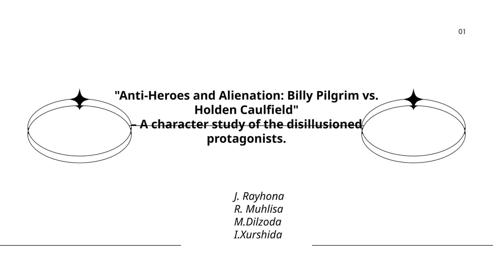 Anti-Heroes and Alienation: Billy Pilgrim vs. Holden Caulfield 1