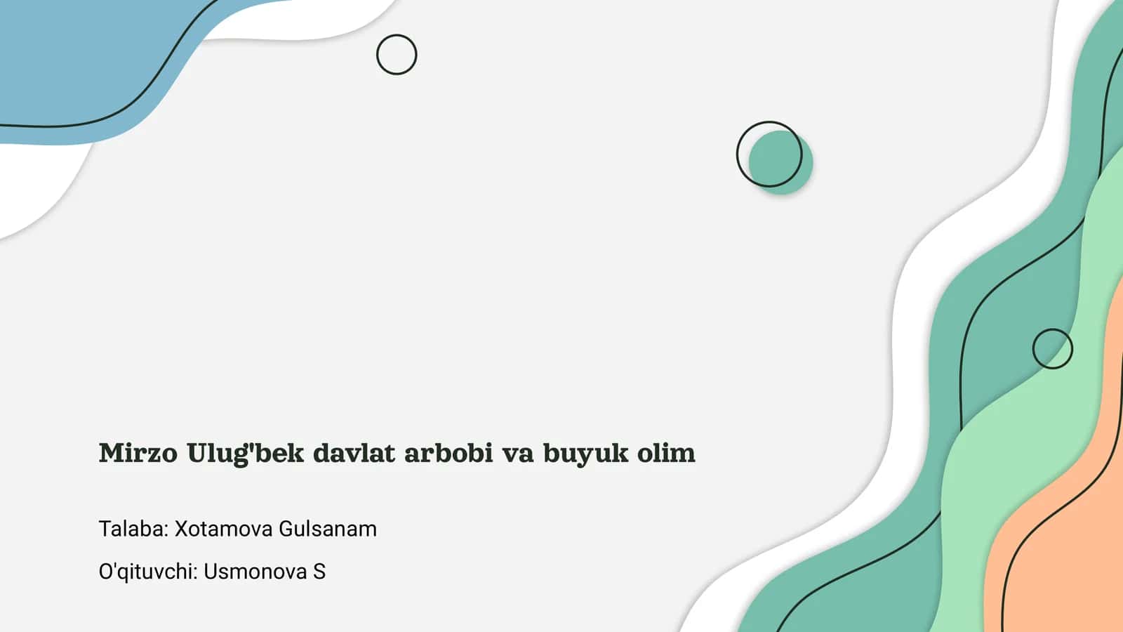 Mirzo Ulug'bek davlat arbobi va buyuk olim 1