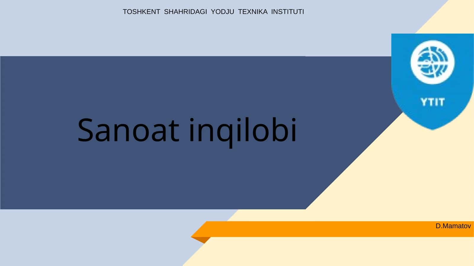 Sanoat inqilobi 1