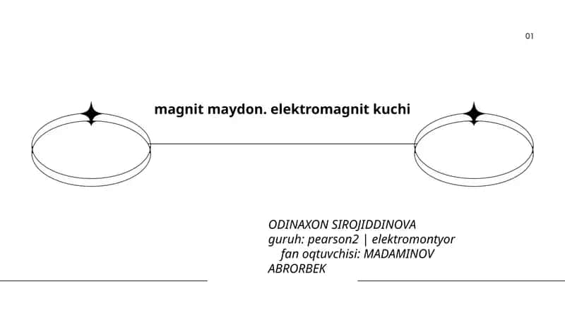 Magnit maydon. Elektromagnit kuchi 1