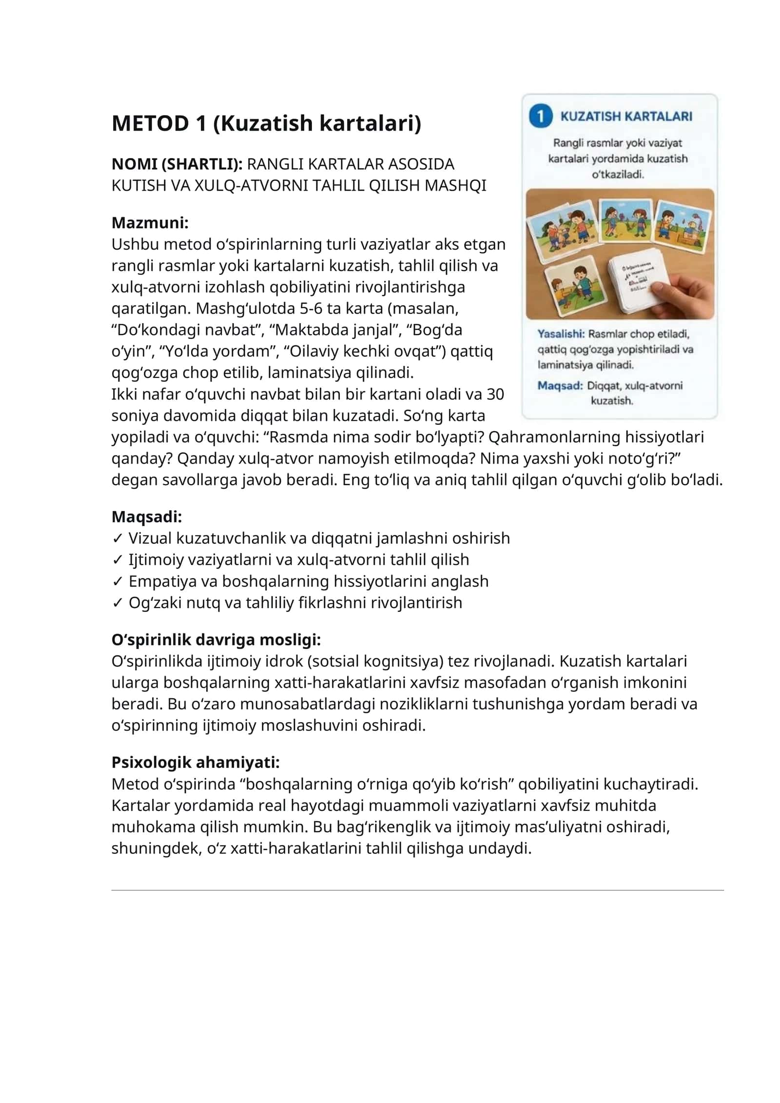 Pedagogika. Boshlang'ich sinflar uchun 10 ta metod 1