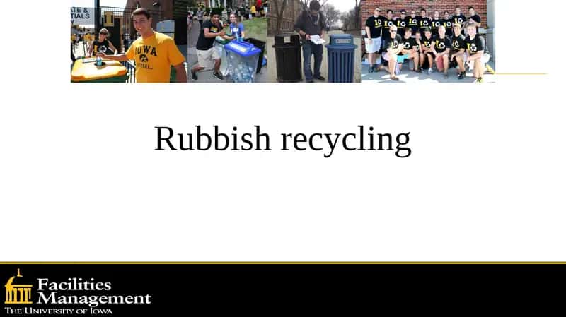 Rubbish recycling 1