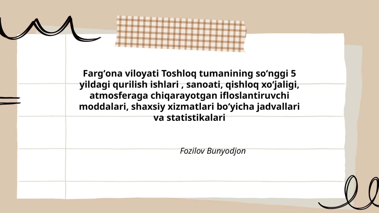 Fozilov Bunyodjon 1