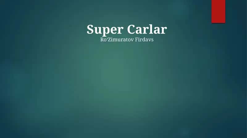 Super Carlar 1