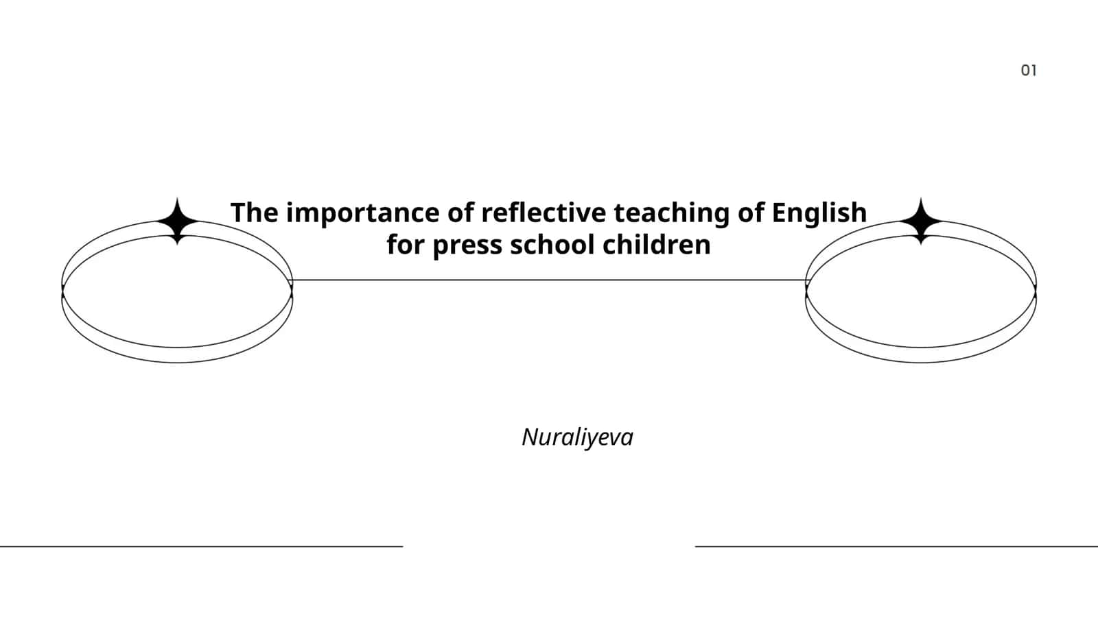 The importance of reflective teaching of English for press school children 1