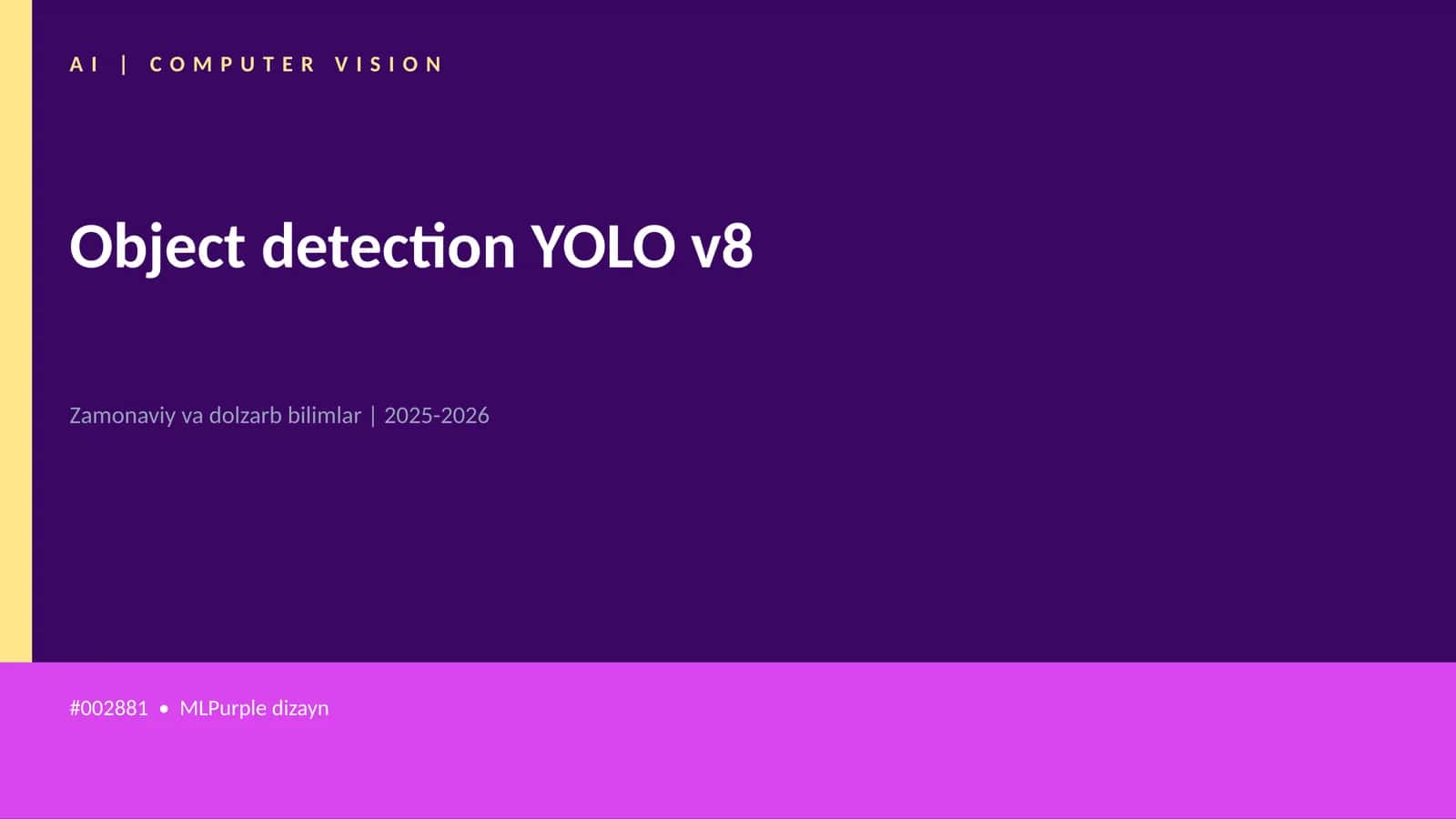 Object detection YOLO v8 1
