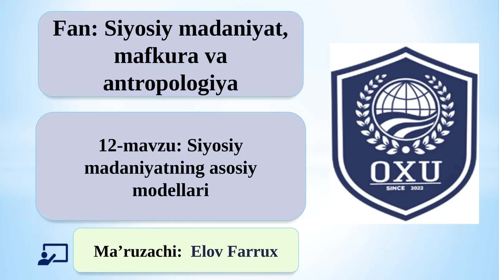 Siyosiymadaniyatning asosiy modellar 1