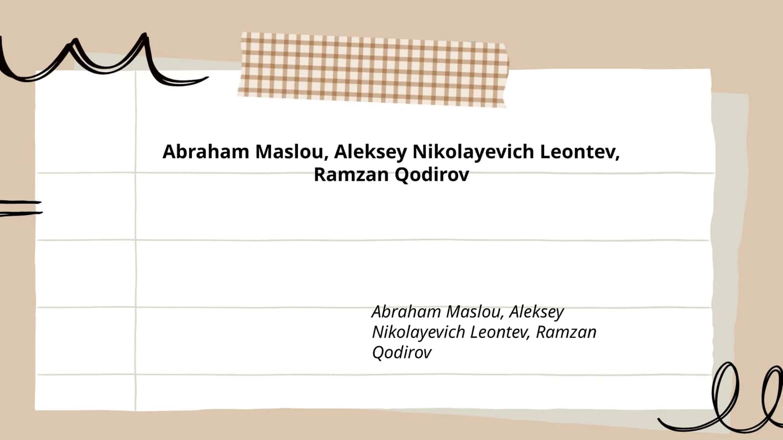 Abraham Maslovning hayoti va faoliyati 1