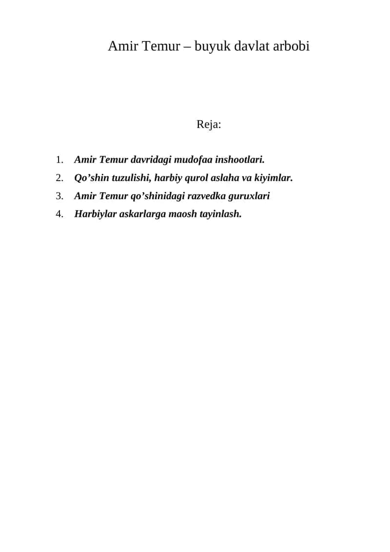 Amir Temur – buyuk davlat arbobi 1