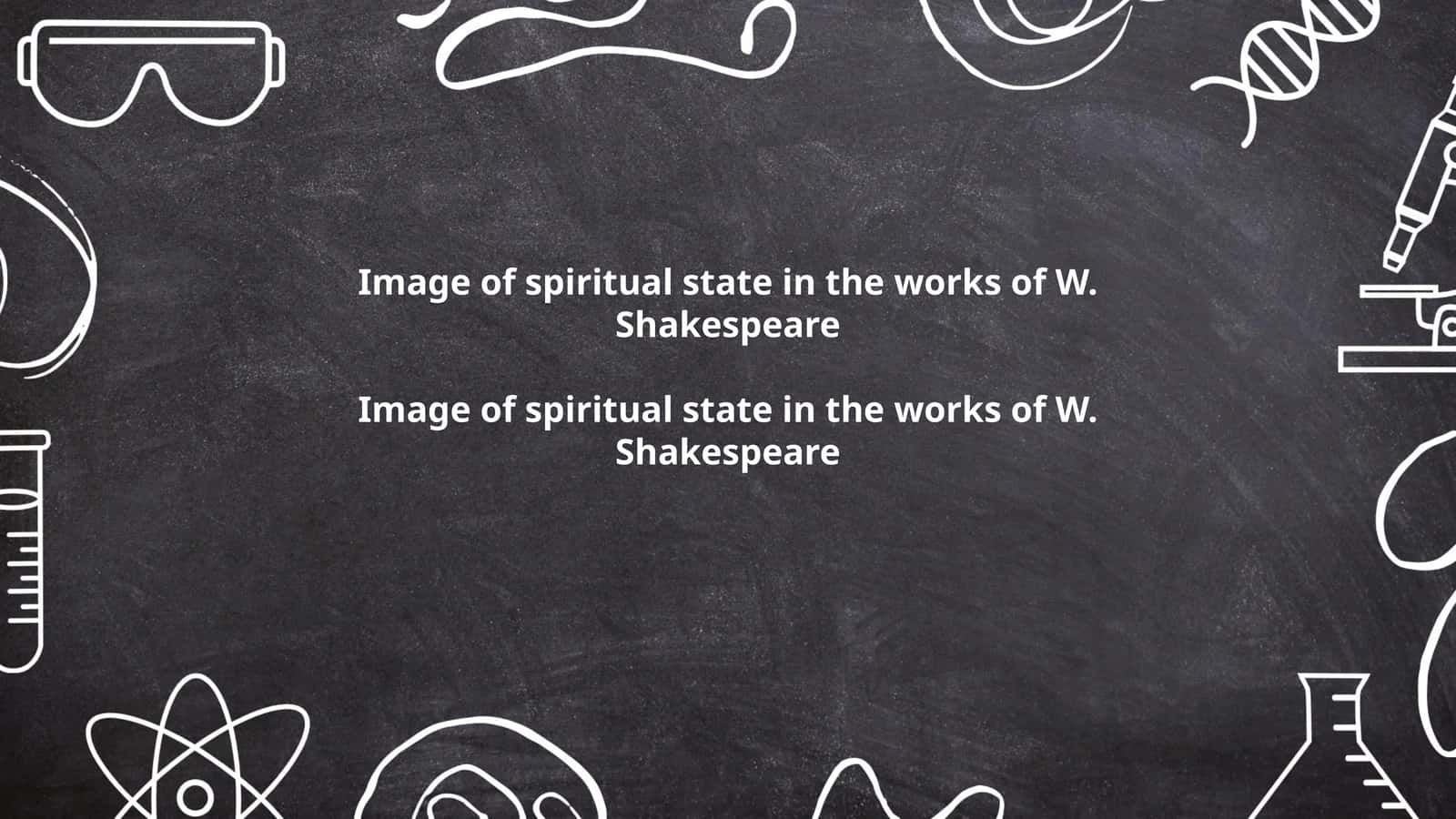 Image of spiritual state in the works of W. Shakespeare 1