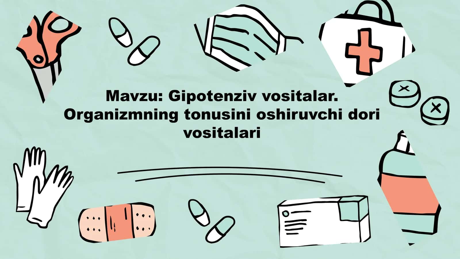 Gipotenziv vositalar. Organizmning tonusini oshiruvchi dorivositalari 1