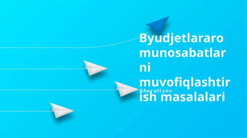 Byudjetlararo munosabatlarni muvofiqlashtirish masalalari 1