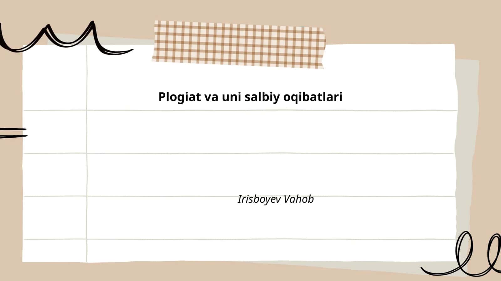 Plagiat va uni salbiy oqibatlari 1