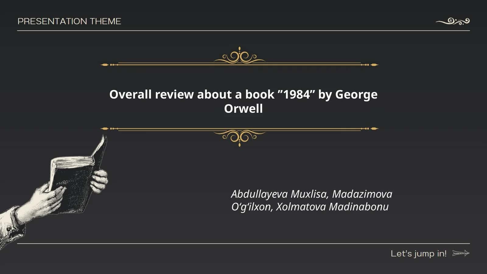 Tahlil: "1984" by George Orwell haqida 1