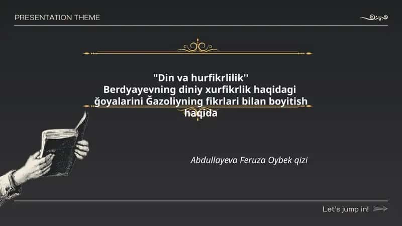 Din va hurfikrlilik 1