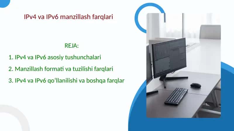 IPv4 va IPv6 manzillash farqlari 1