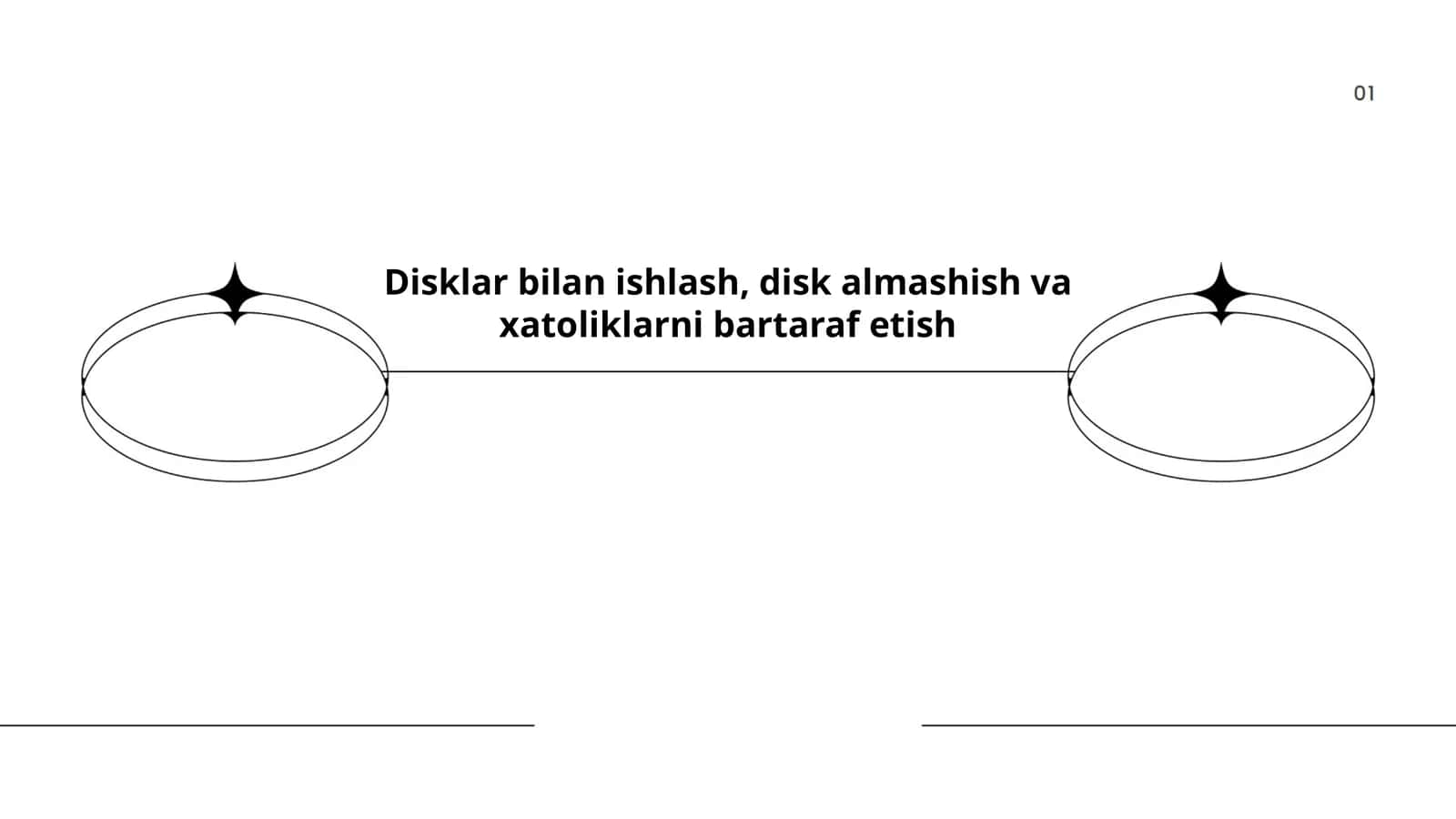 Disklar bilan ishlash, disk almashish va xatoliklarni bartaraf etish 1