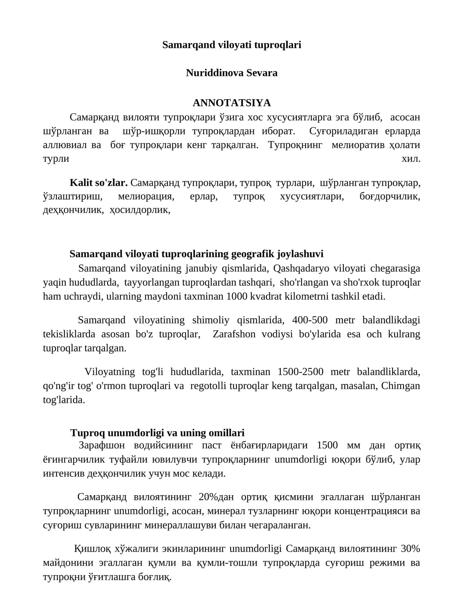 Samarqand viloyati tuproqlari 1