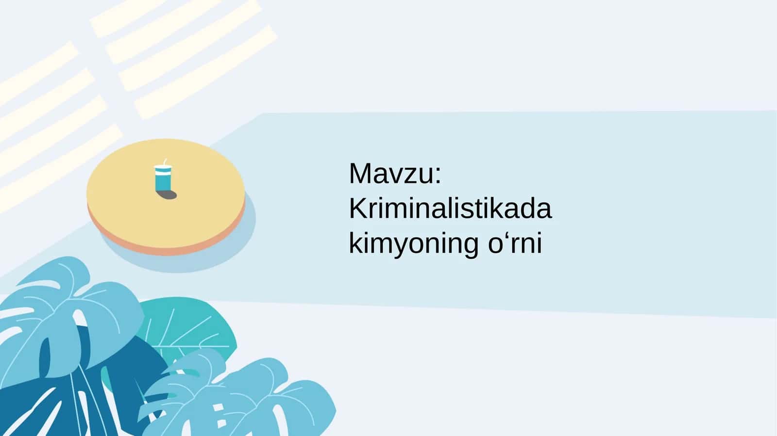 Kriminalistikada kimyoning oʻrni 1