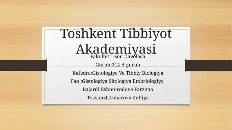 Timusdagi T-Limfotsitlarning yetilish jarayoni 1
