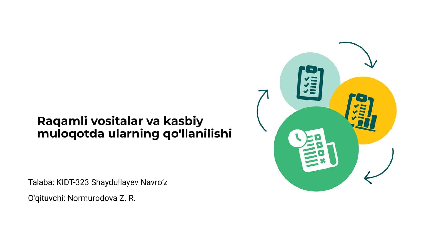 Raqamli vositalar va kasbiy muloqotda ularning qo'llanilishi 1