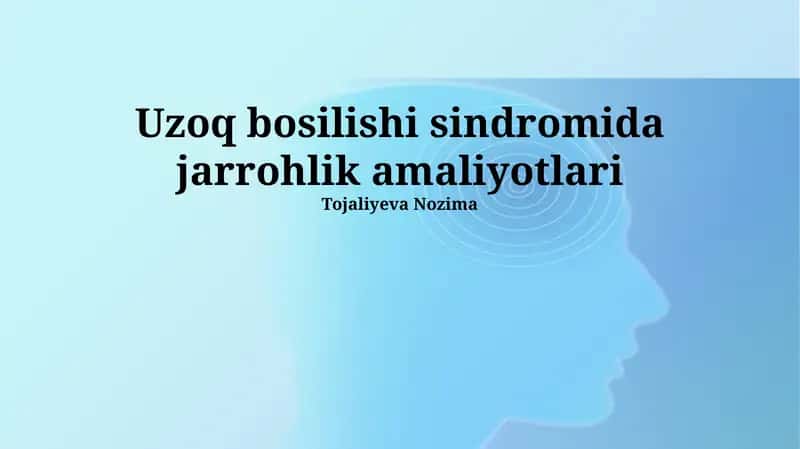 Karpal kanal sindromida jarrohlik amaliyotlari 1