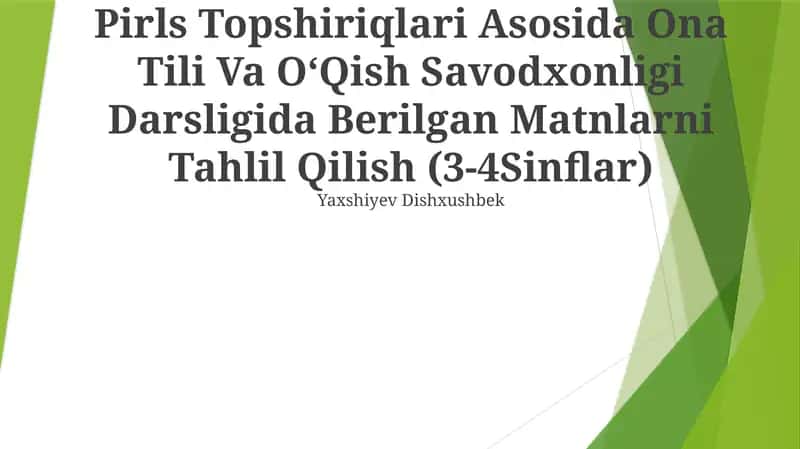 O'zbek Tili Va Savodxonligi Darsligi 1