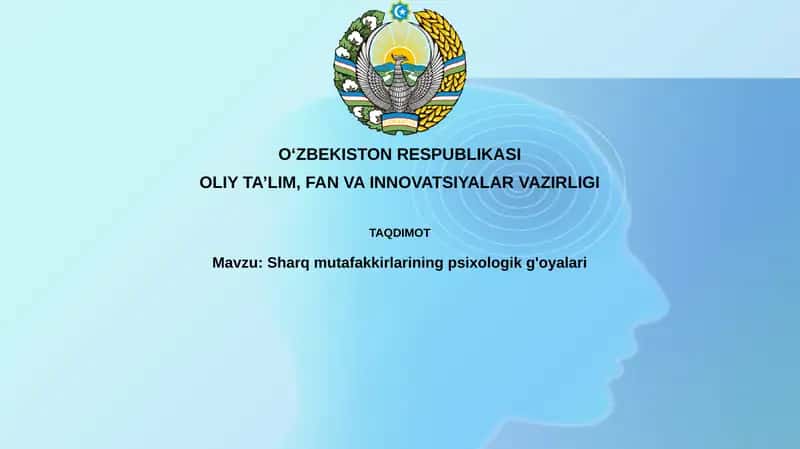 Sharqmutafakkirlariningpsixologikg'oyalari 1