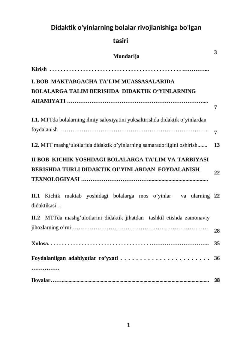 O'yinlarning bolalar rivojlanishiga bo'lgan tasiri 1
