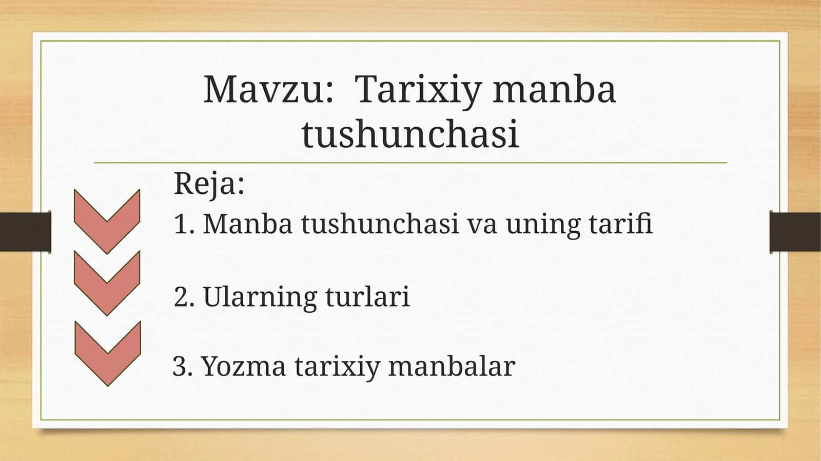 Tarixiy manba tushunchasi 1