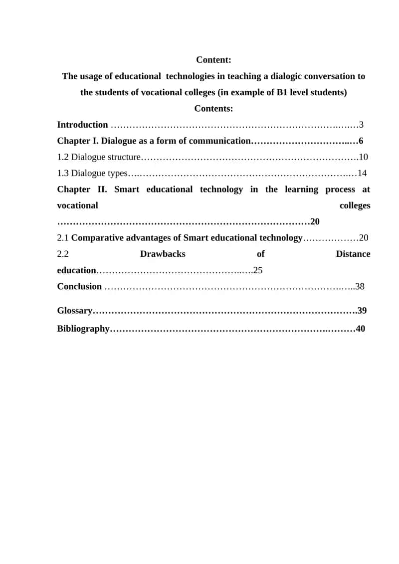 Smart educational technology in teaching dialogic conversation 1