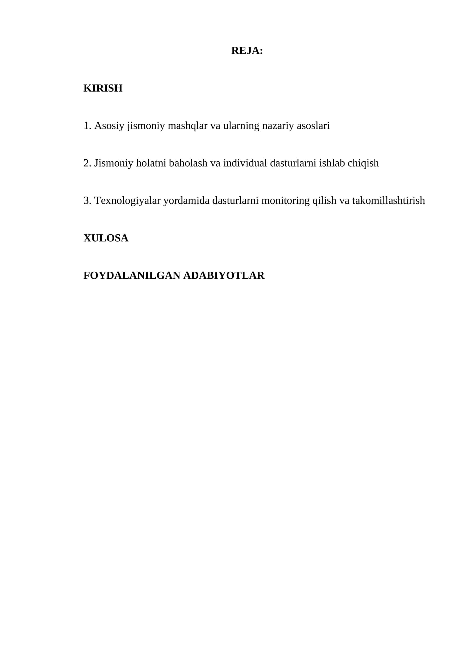 Jismoniy mashqlar va ularning nazariy asoslari 1