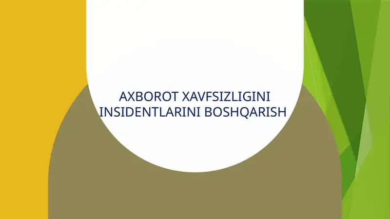 Axborot xavfsizligi insidentlari 1