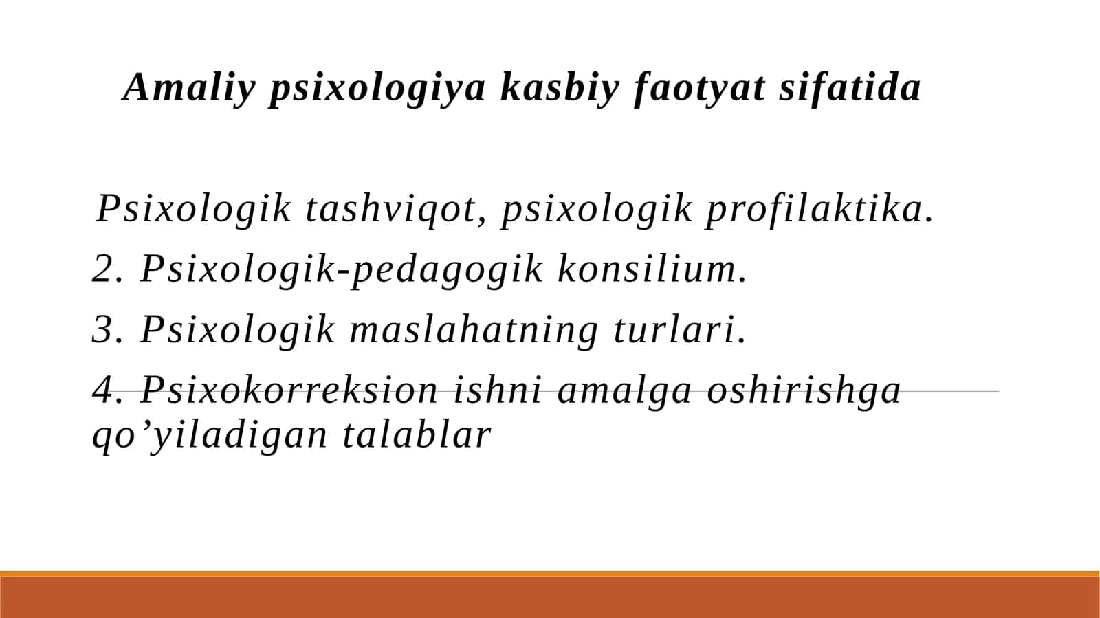 Amaliy psixologiya kasbiy faotyat sifatida 1