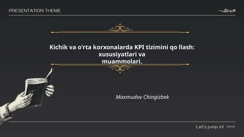 Kichik va o'rta korxonalarda KPI tizimini qo'llash: xususiyatlari va muammolari 1