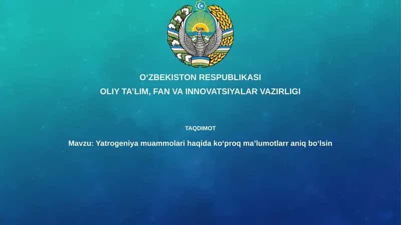 Iatrogeniya: Ta'rif va qamrov 1