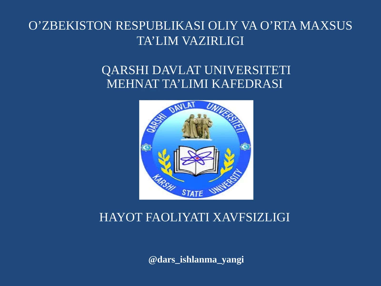 Mehnat ta'limi kafedrasi 1