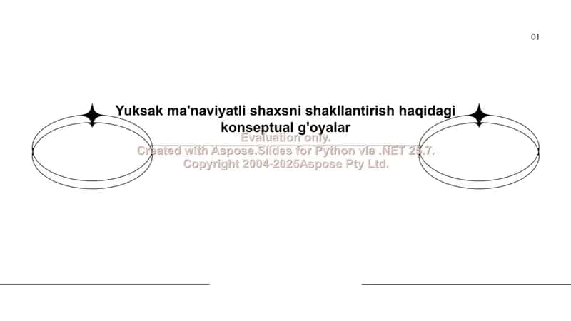 Yuksak ma'naviyatli shaxsni shakllantirish haqidagi konseptual g'oyalar 1