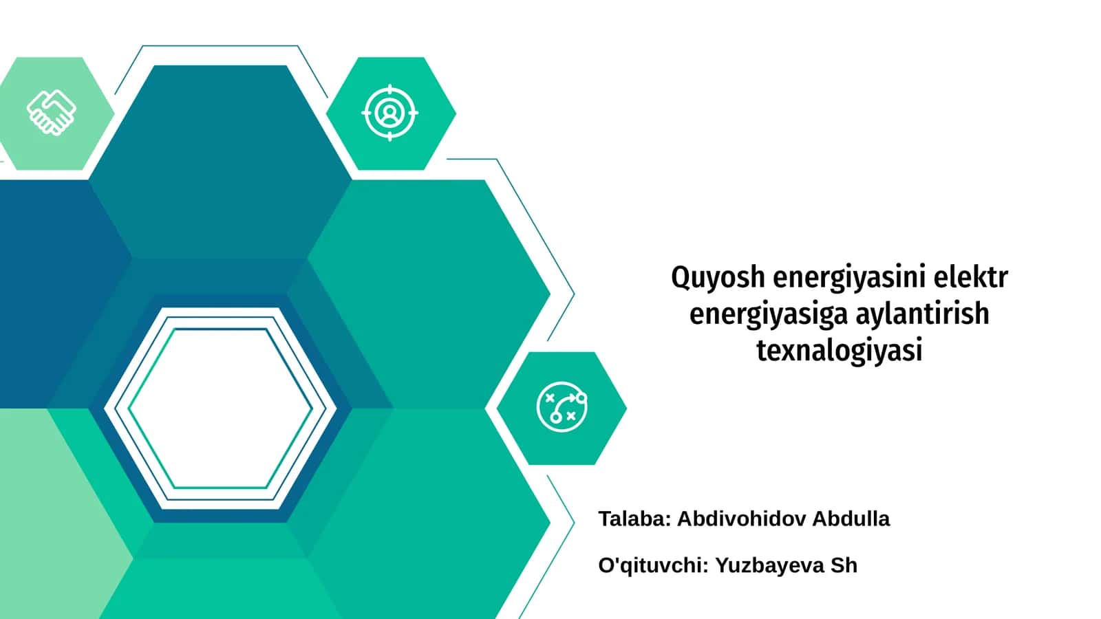Quyosh energiyasini elektr energiyasiga aylantirish texnalogiyasi 1