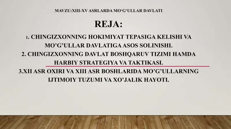 XIII-XV asrlarda Mo‘g‘ullar davlati 1