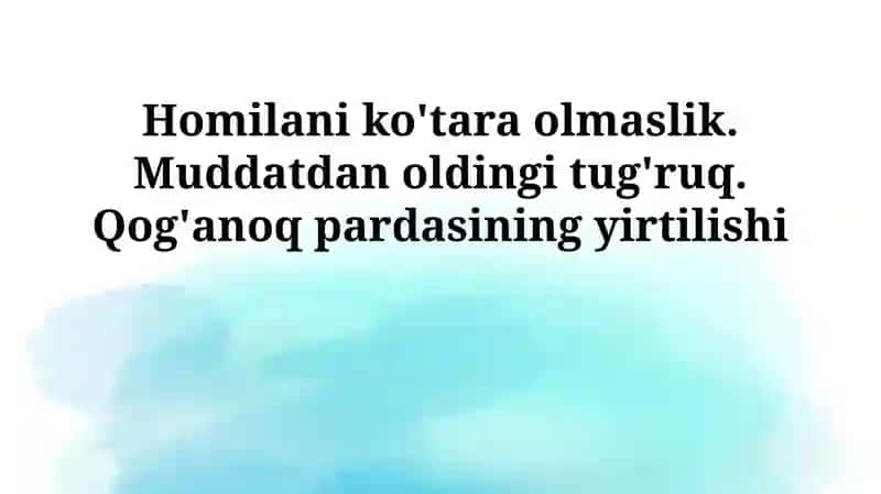 Tug'ishning imkonsizligi
