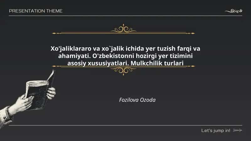 Xo'jaliklararo va xo`jalik ichida yer tuzish farqi va ahamiyati 1