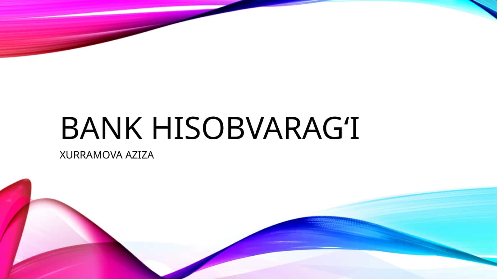 Bank hisobvarag‘i 1