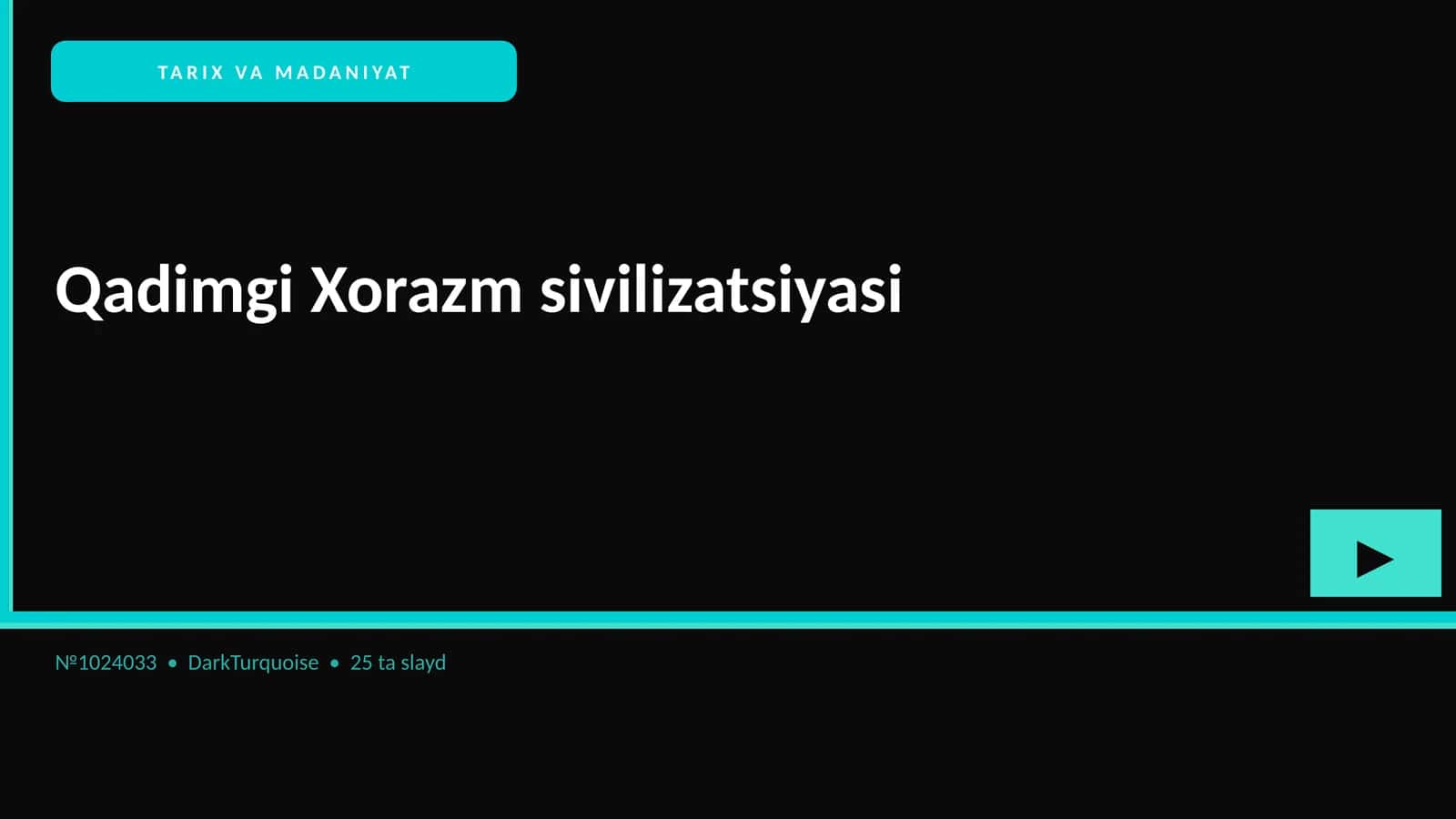 Qadimgi Xorazm sivilizatsiyasi 1
