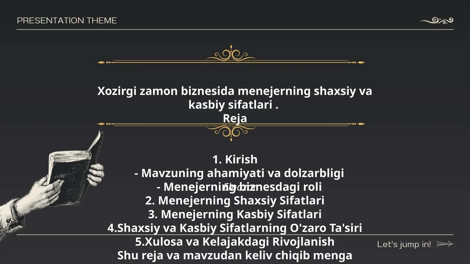 Xozirgi zamon biznesida menejerning shaxsiy va kasbiy sifatlari 1