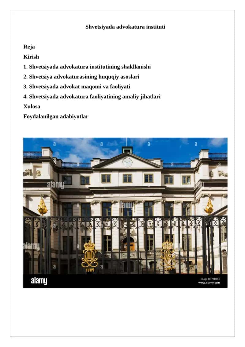 Shvetsiyada advokatura instituti 1