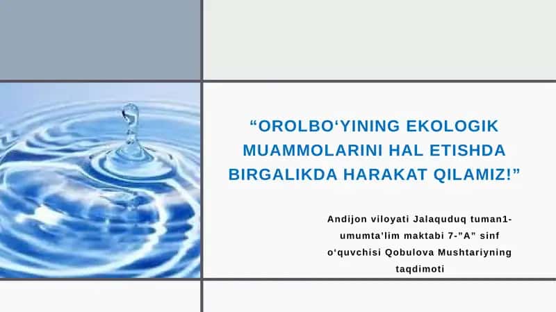 Orolbo‘yining ekologik muammolari 1