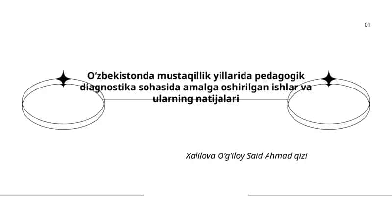Pedagogik Diagnostika sohasida ishlar va ularning natijalari 1